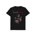 smashharry kids organic black t-shirt with piano image