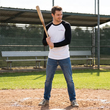 SmashHarry Men's Organic Long Sleeve Baseball T-Shirt
