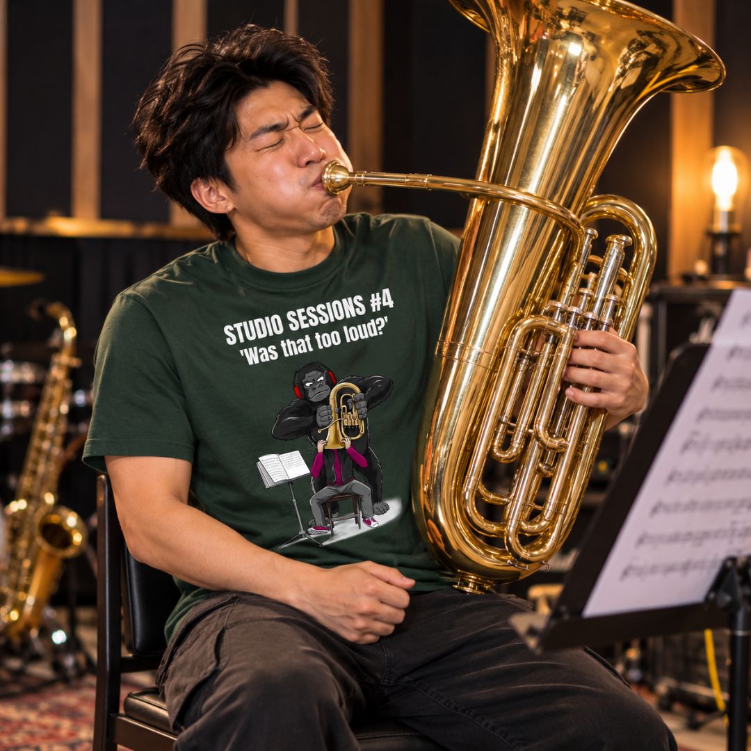 SmashHarry Men's Basic T-Shirt — Studio Sessions #4 Brass