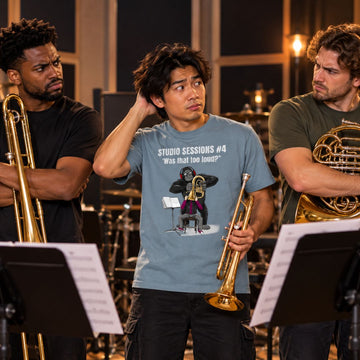 SmashHarry Men's Basic T-Shirt — Studio Sessions #4 Brass