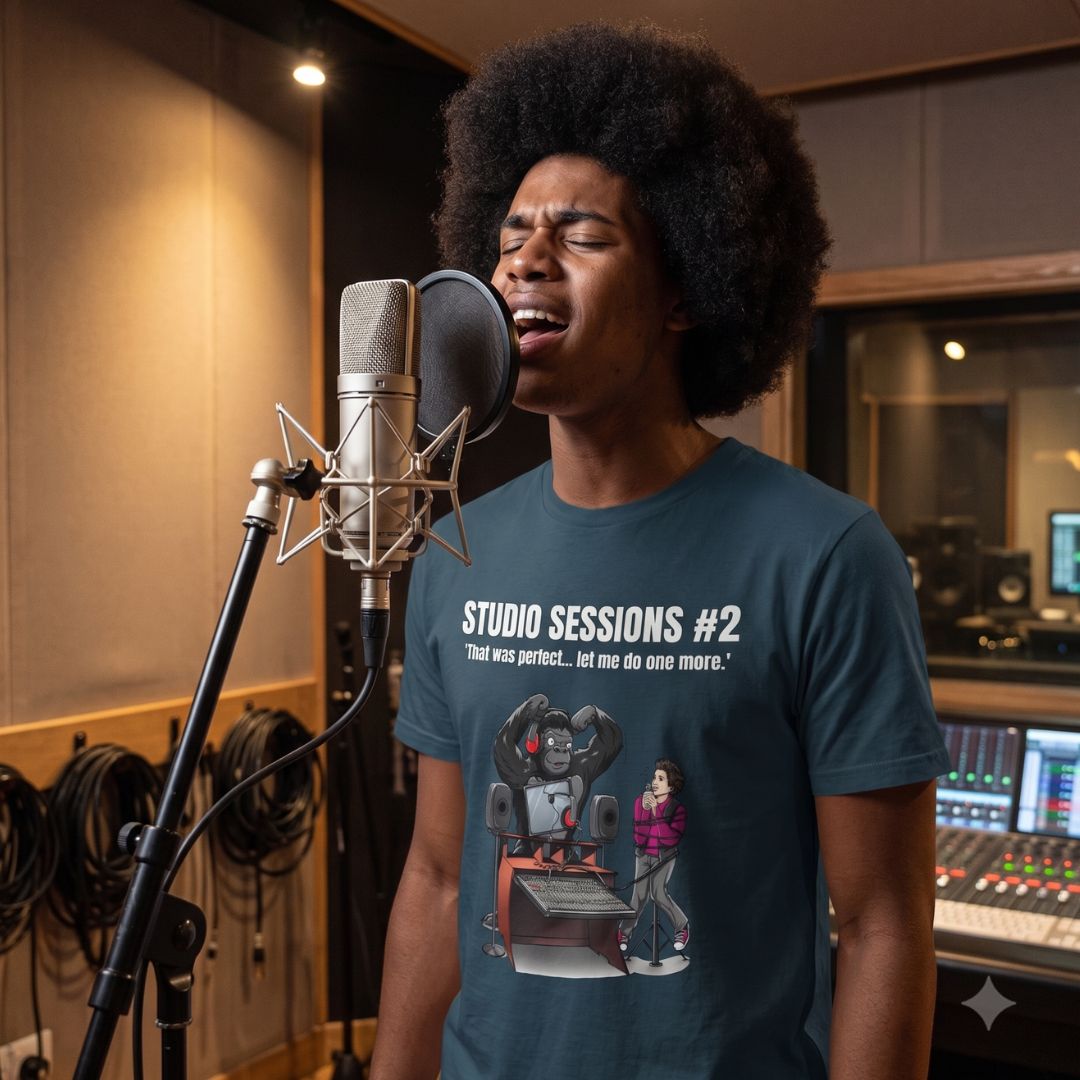 SmashHarry Men's Basic T-Shirt — Studio Sessions #2 Microphone