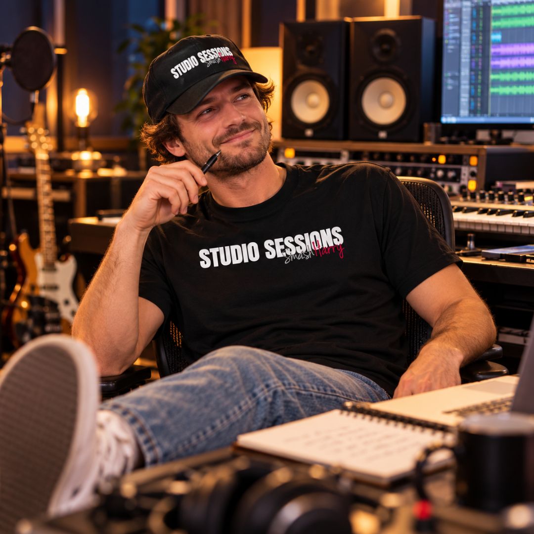 SmashHarry Men's Studio Sessions — Basic T-Shirt