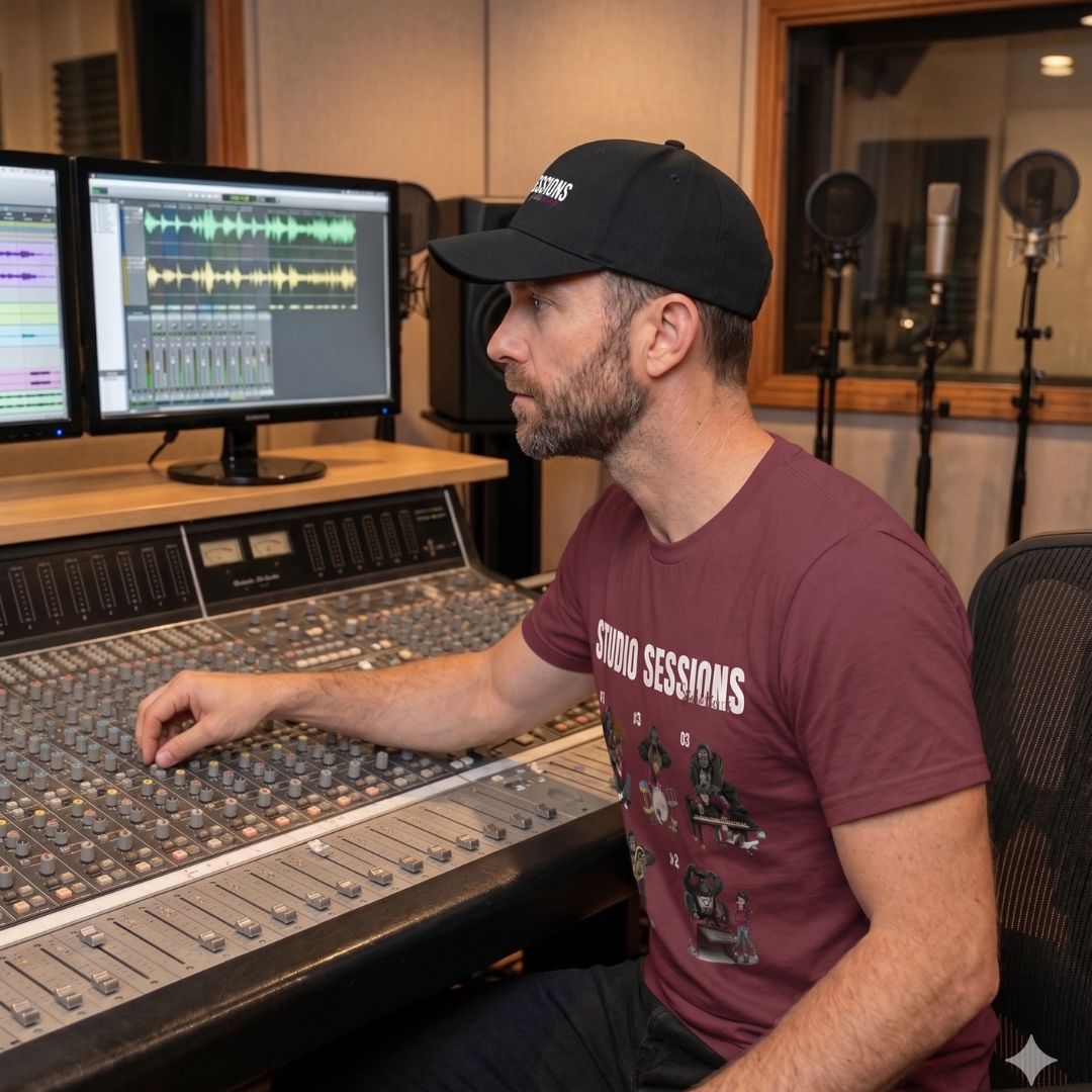 SmashHarry Men's Basic T-Shirt — Studio Sessions
