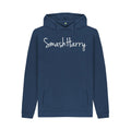 smashharry mens organic navy pullover hoodie