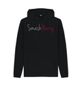 smashharry mens organic black pullover hoodie