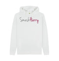 smashharry mens organic white pullover hoodie