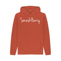 smashharry mens organic rust pullover hoodie