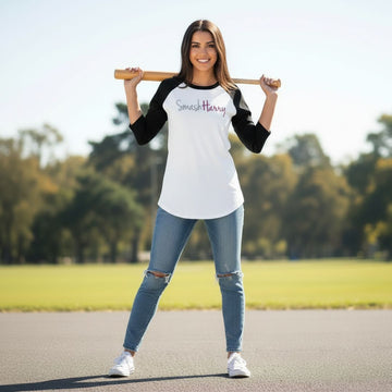 SmashHarry Women's Organic Long Sleeve Baseball T-Shirt