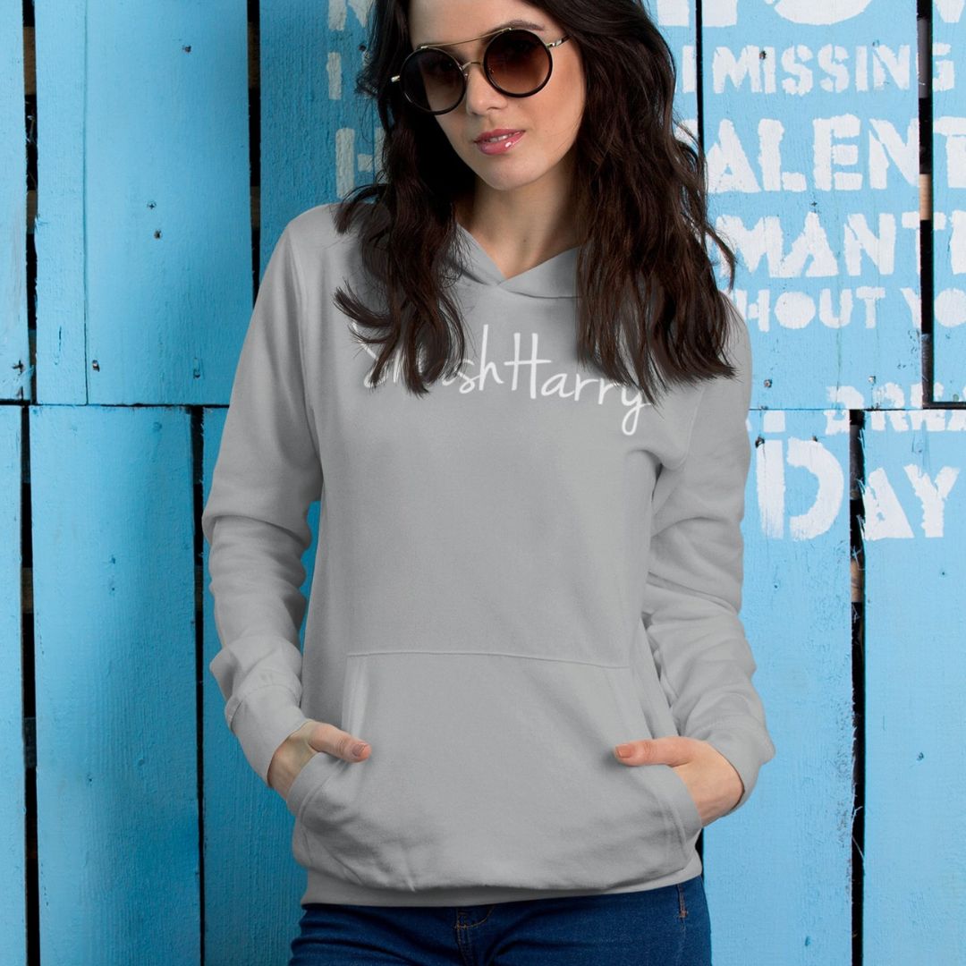 smashharry womens organic light heather pullover hoodie