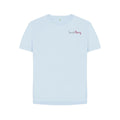 smashharry womens organic relaxed fit sky blue t-shirt