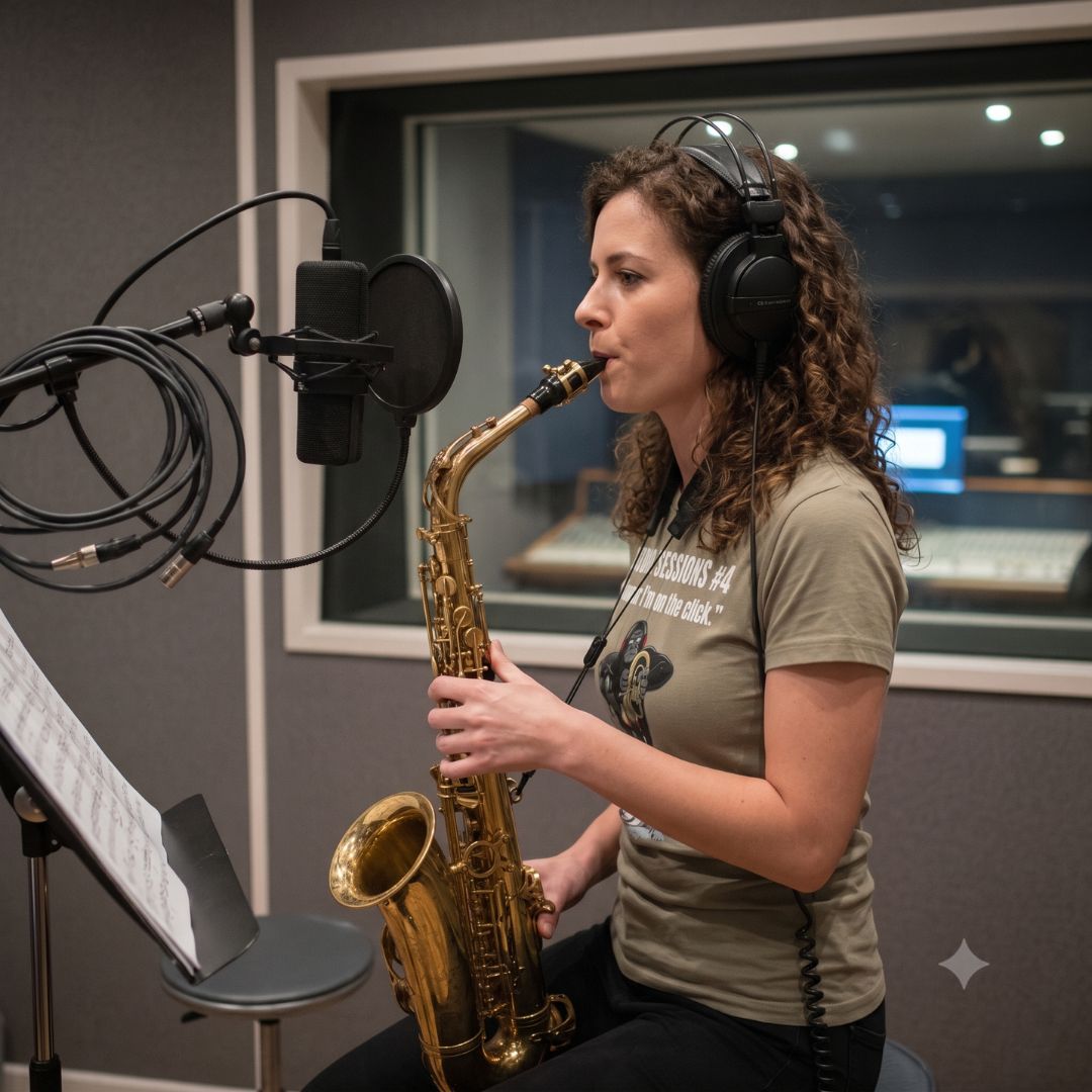 SmashHarry Women's Basic T-Shirt — Studio Sessions #4 Brass