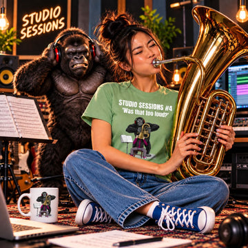 SmashHarry Women's Basic T-Shirt — Studio Sessions #4 Brass