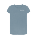 Stone Blue Printed T-shirt Front