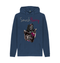 Navy Printed Hoody Front