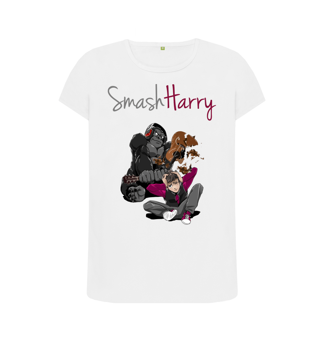 White Printed T-shirt Front