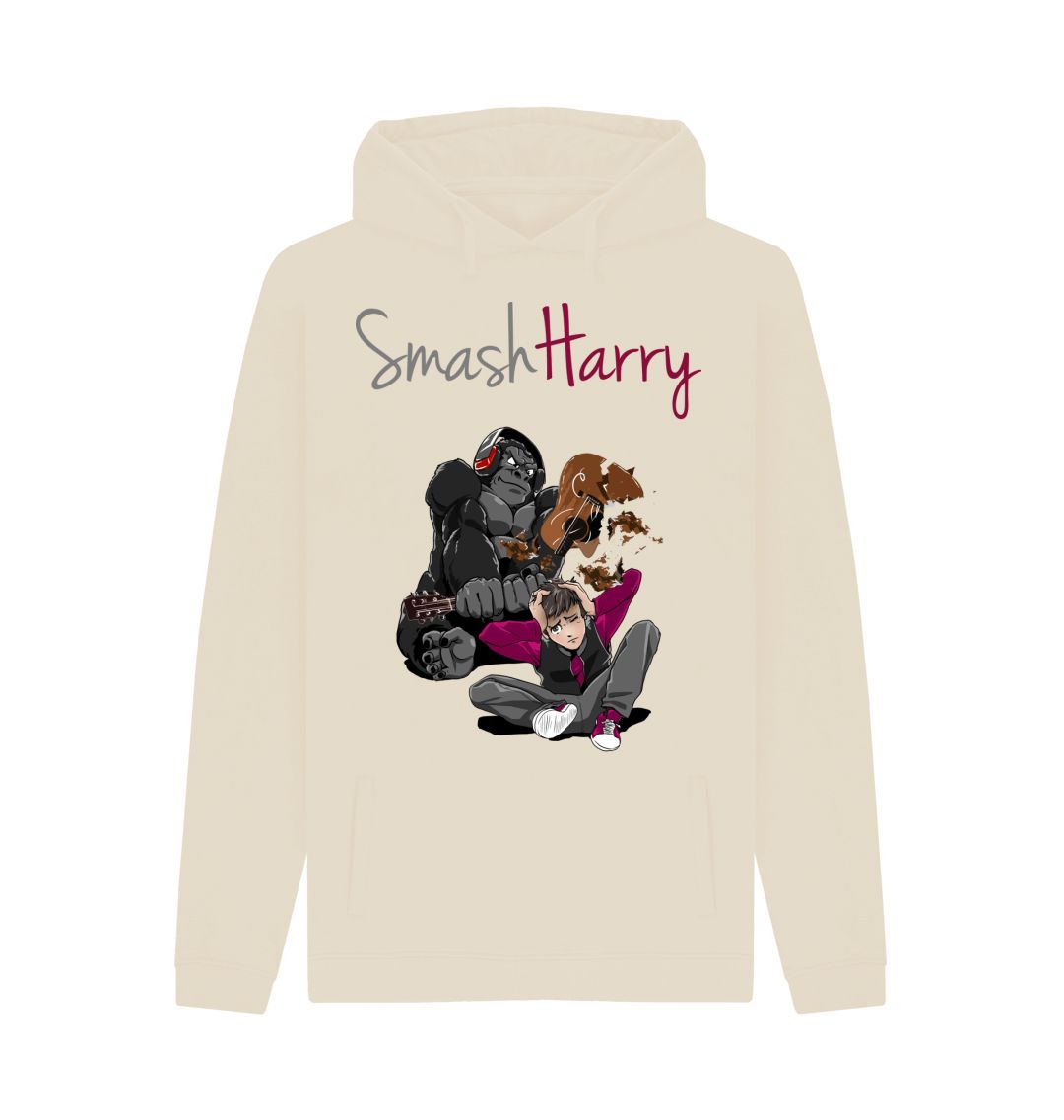 Oat SmashHarry Men's Organic Pullover Hoodie | Guitar