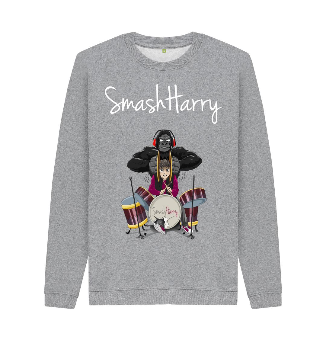 Light Heather Printed Sweater Front