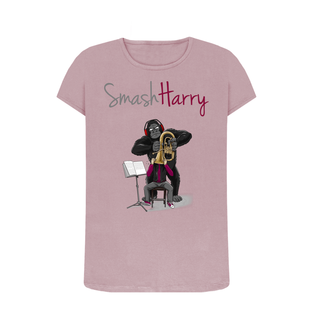 Mauve Printed T-shirt Front