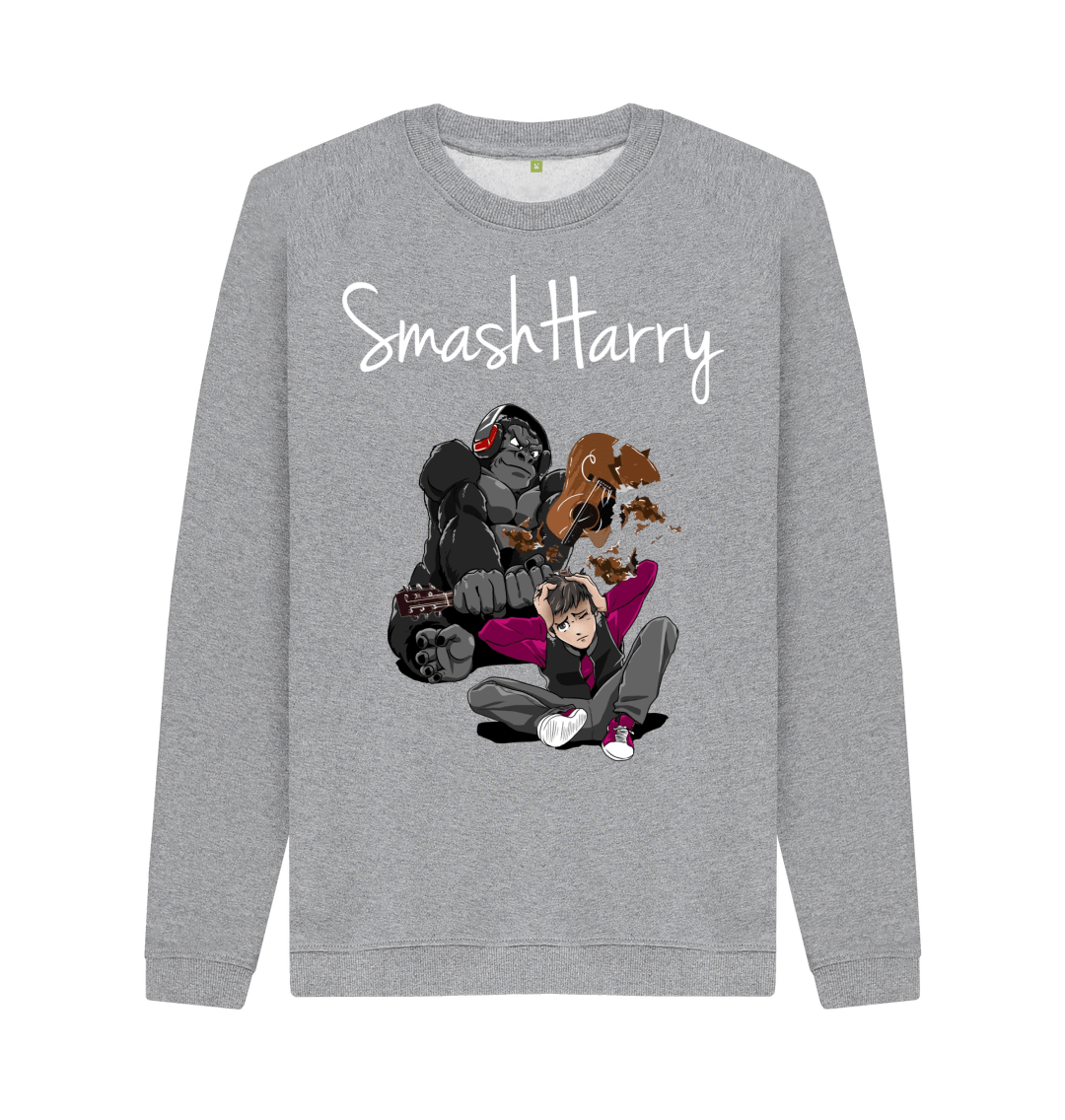 Light Heather Printed Sweater Front