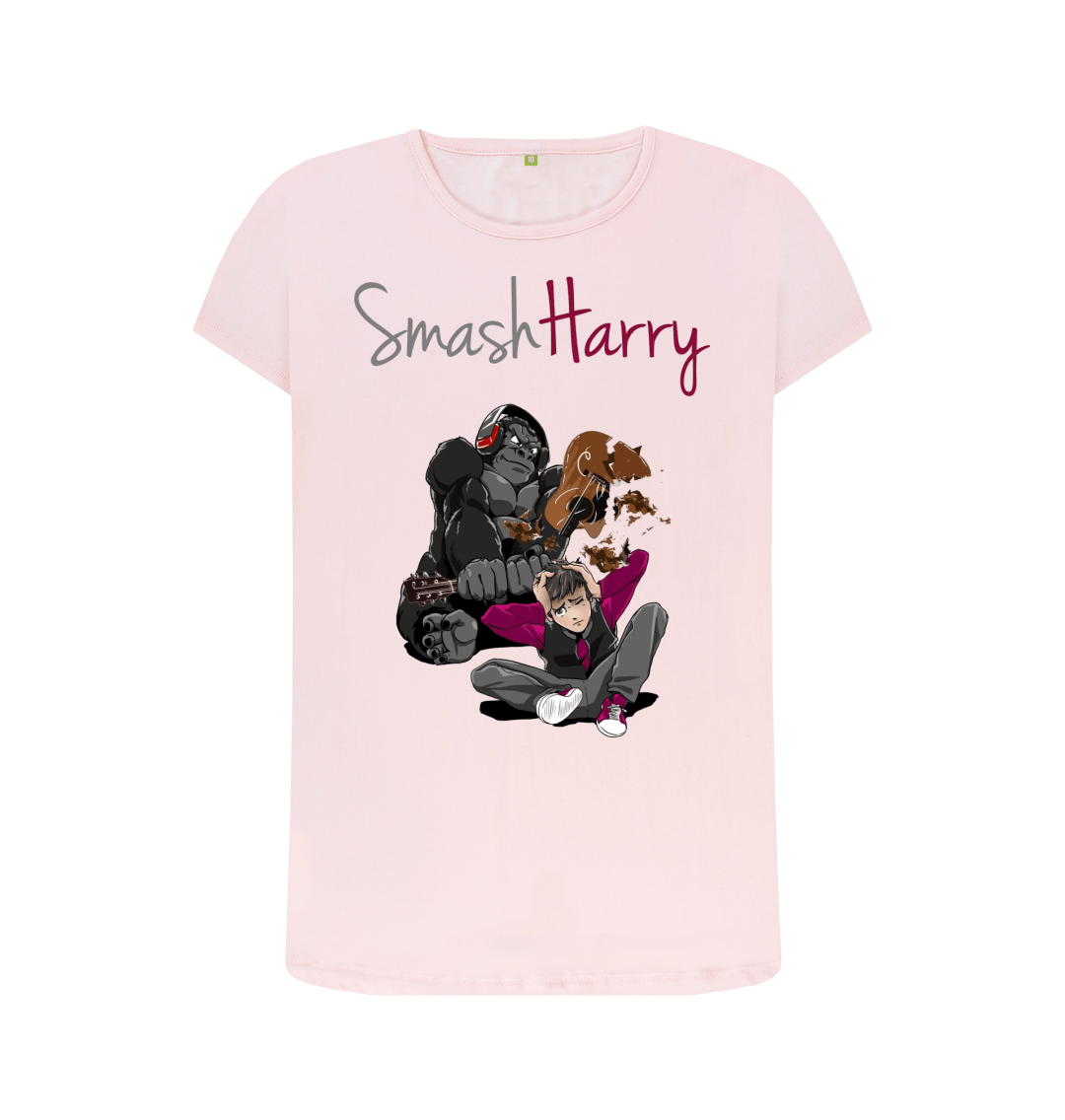 Pink Printed T-shirt Front