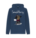 Navy Printed Hoody Front