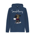 Navy SmashHarry Men's Organic Pullover Hoodie \u2014 Brass