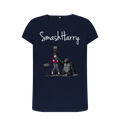 Navy Blue Printed T-shirt Front