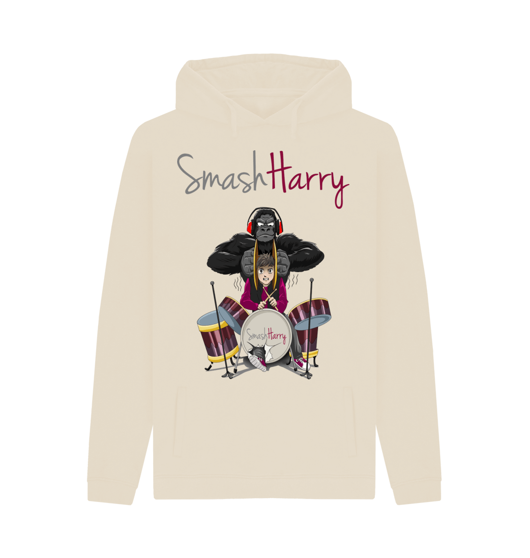 Oat Printed Hoody Front