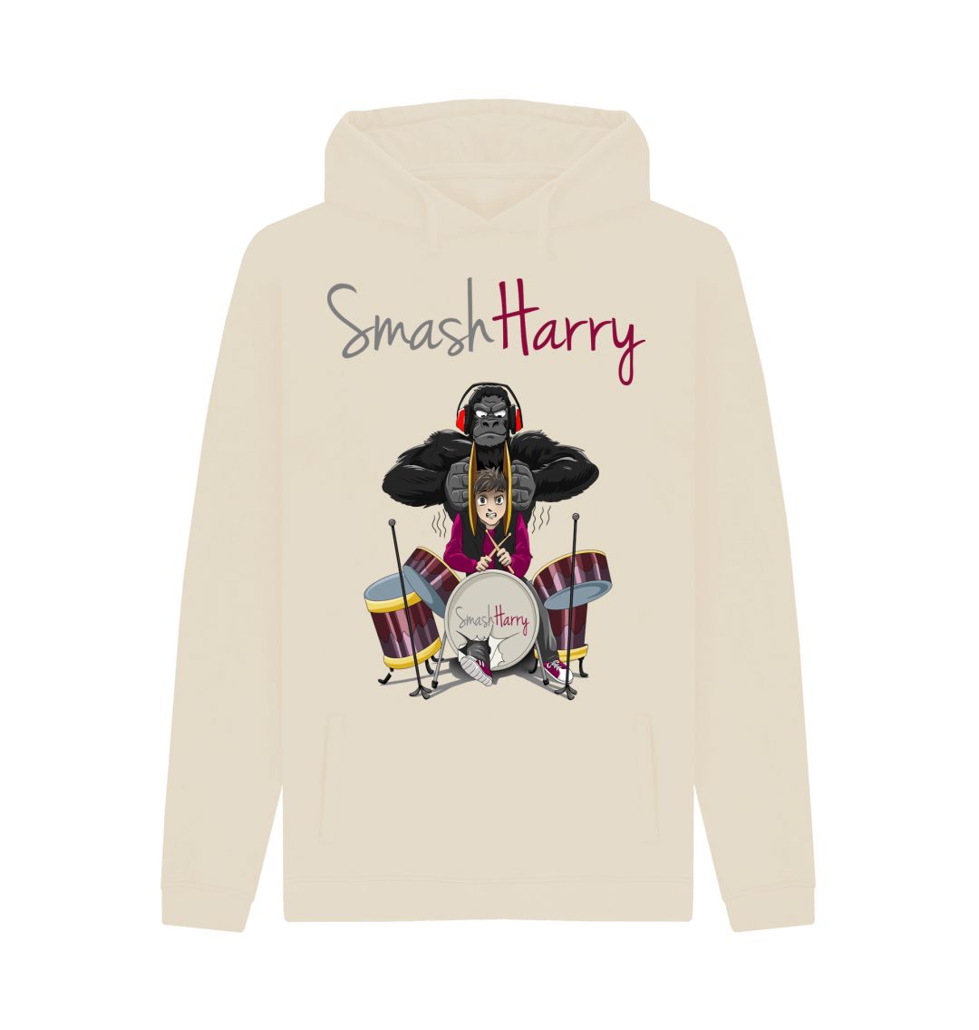 Oat SmashHarry Men's Organic Pullover Hoodie | Drums