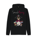 Black Printed Hoody Front