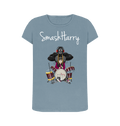 Stone Blue Printed T-shirt Front