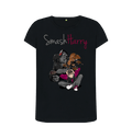 Black Printed T-shirt Front