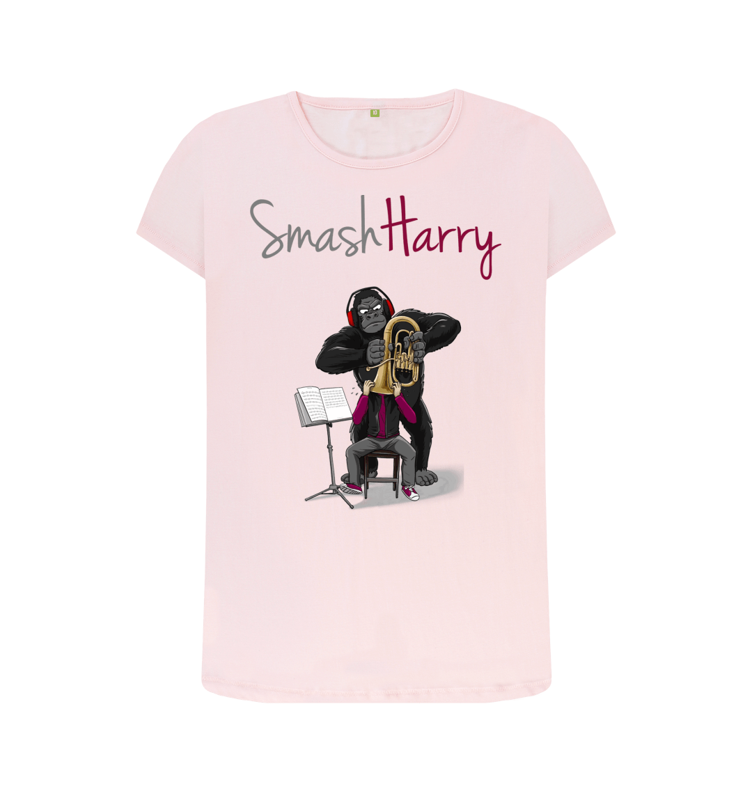 Pink Printed T-shirt Front