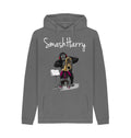 Slate Grey SmashHarry Men's Organic Pullover Hoodie \u2014 Brass