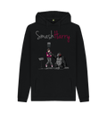 Black Printed Hoody Front