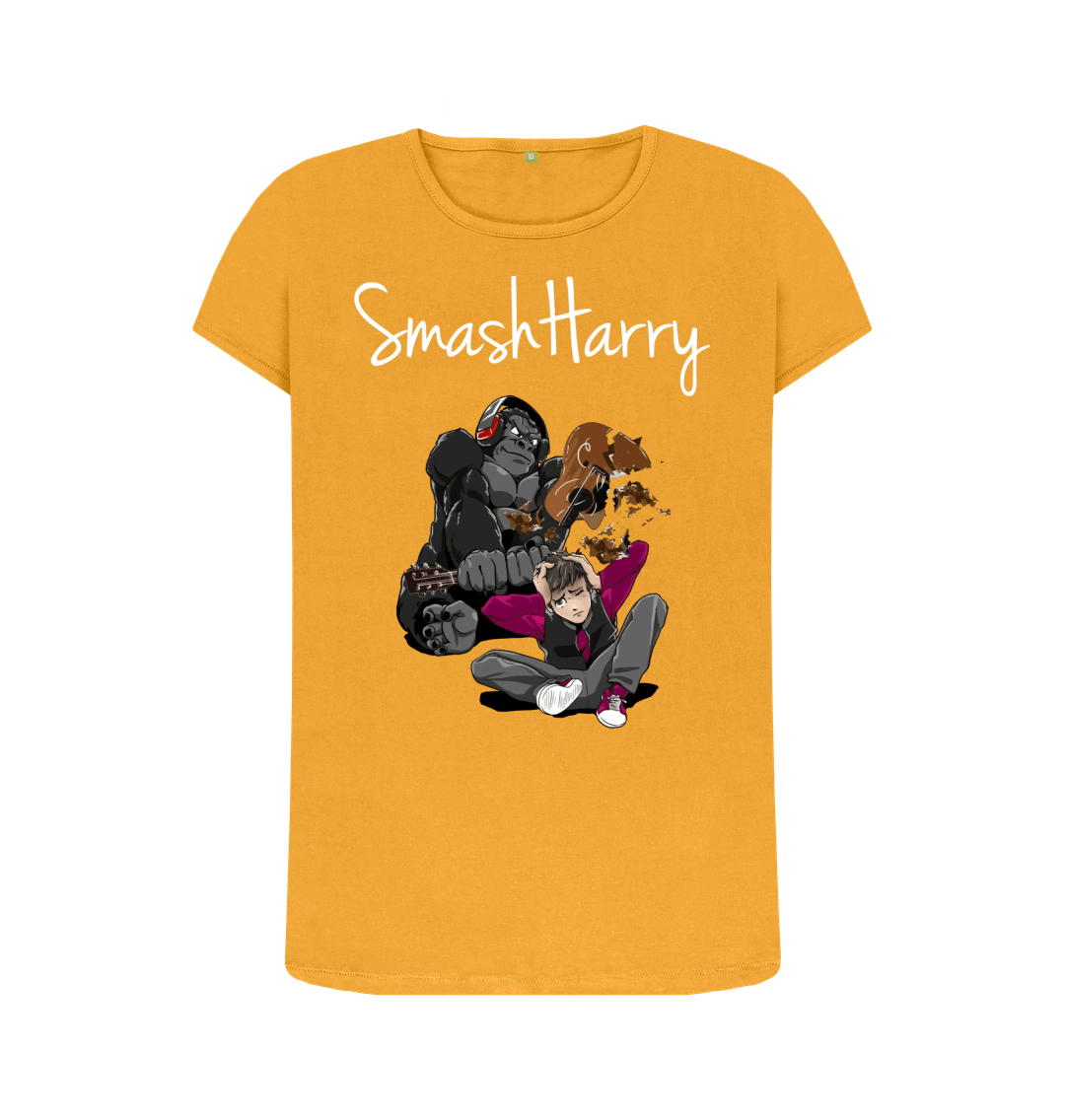Mustard Printed T-shirt Front