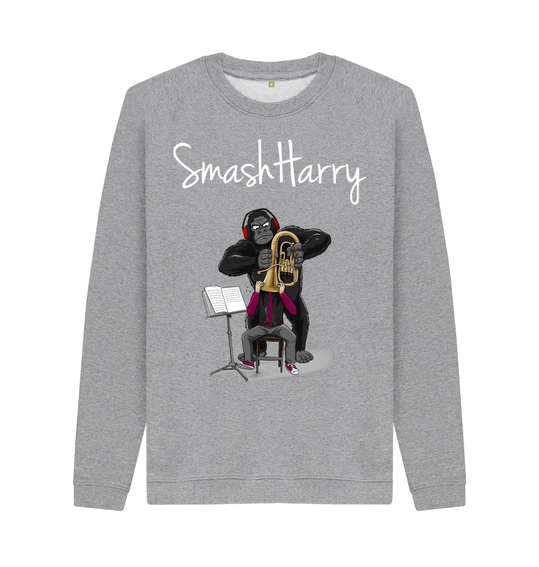 Light Heather Printed Sweater Front
